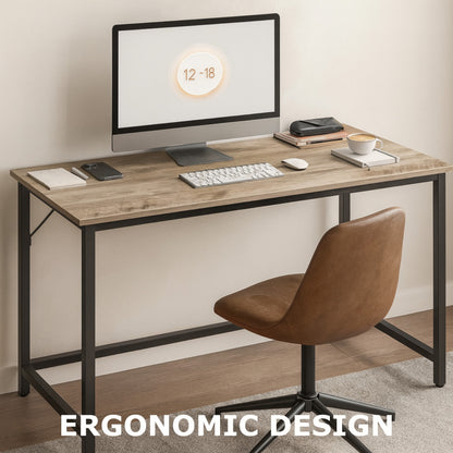 Industrial Large 120CM Computer Desk - Home Office Workstation Study Table Greige