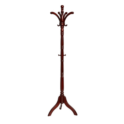 Wooden Coat Stand with 13 Hooks - Freestanding Hat & Coat Hanger Tree Rack