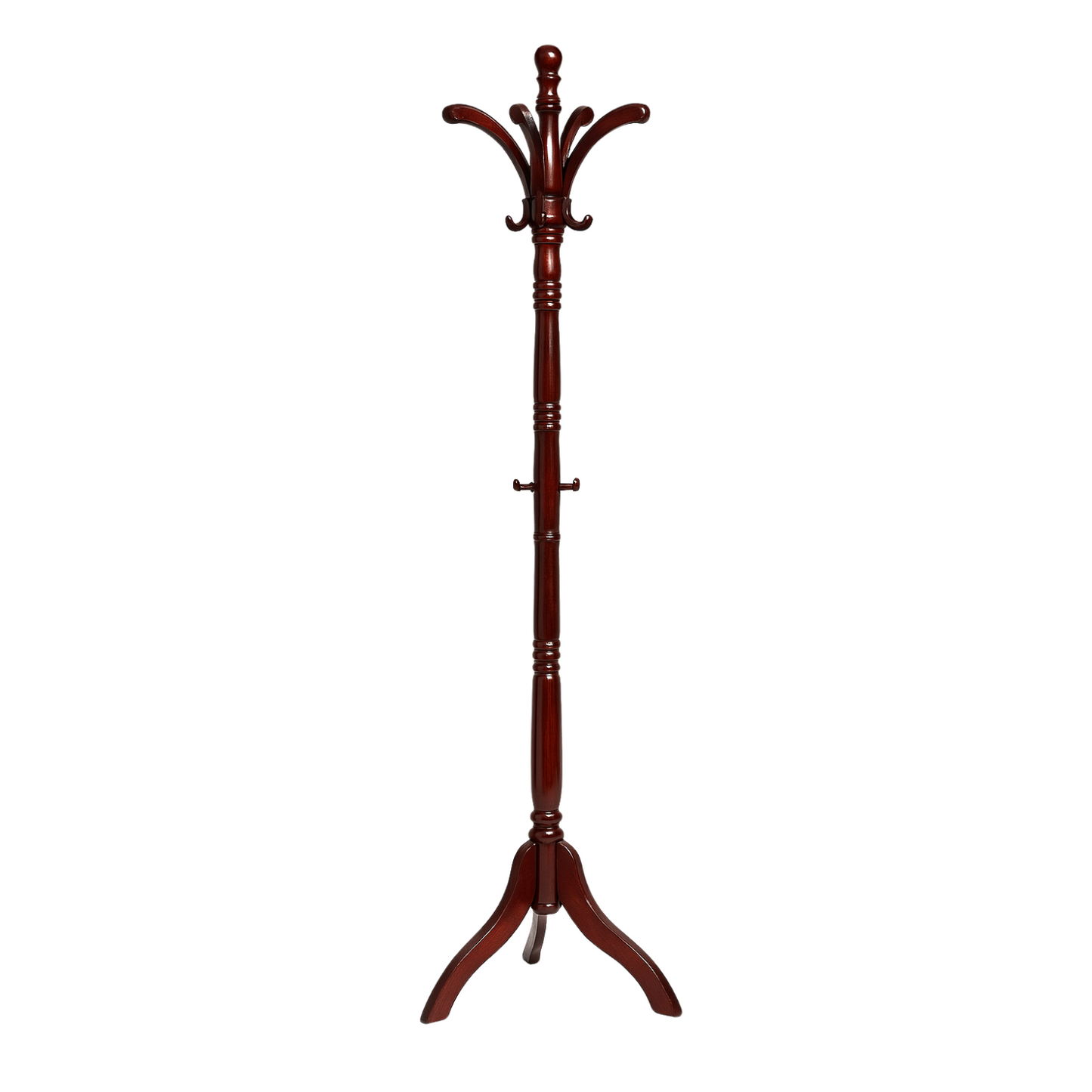 Wooden Coat Stand with 13 Hooks - Freestanding Hat & Coat Hanger Tree Rack