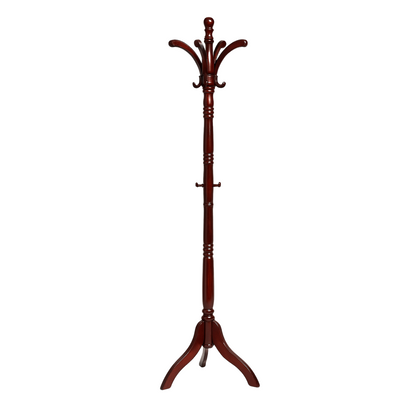 Wooden Coat Stand with 13 Hooks - Freestanding Hat & Coat Hanger Tree Rack