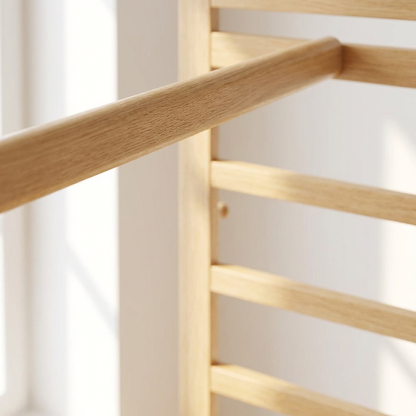 Bamboo 4-in-1 Open Wardrobe with Shoe Rack - Bedroom Clothes Storage Organiser