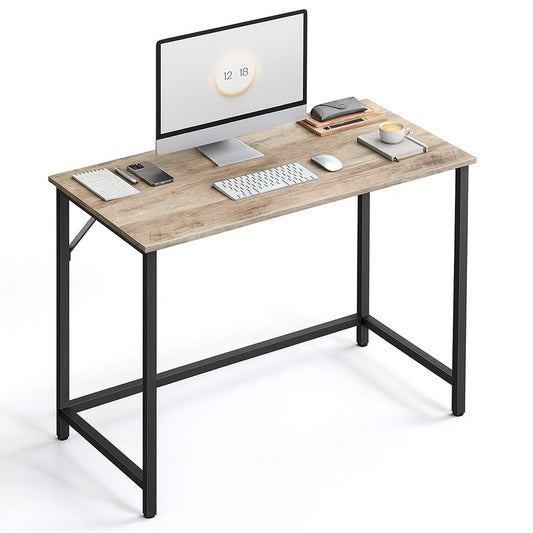 Industrial Large 120CM Computer Desk - Home Office Workstation Study Table Greige